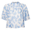 Top Blouson Wolkjes Blauw | Fashionize
