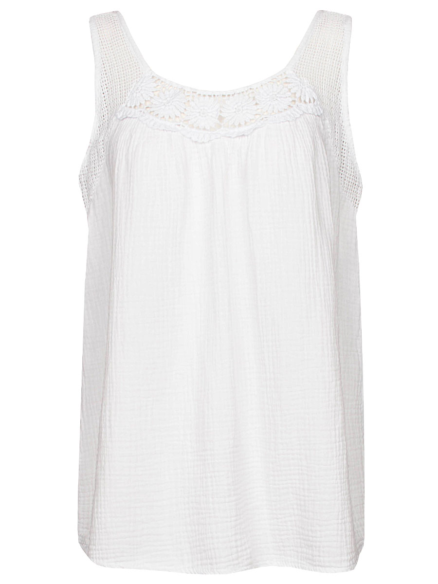 Top Broderie Wit | Fashionize