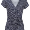 Top Geplooid Stippen Navy | Kingdom of Heaven