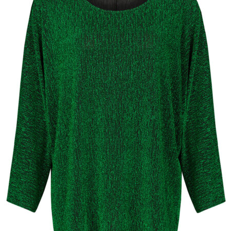 Top Glitter Groen | Fashionize