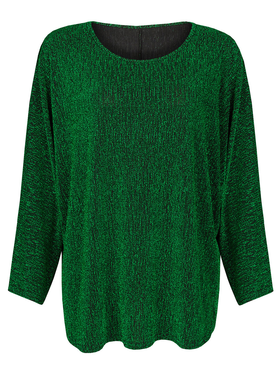 Top Glitter Groen | Fashionize