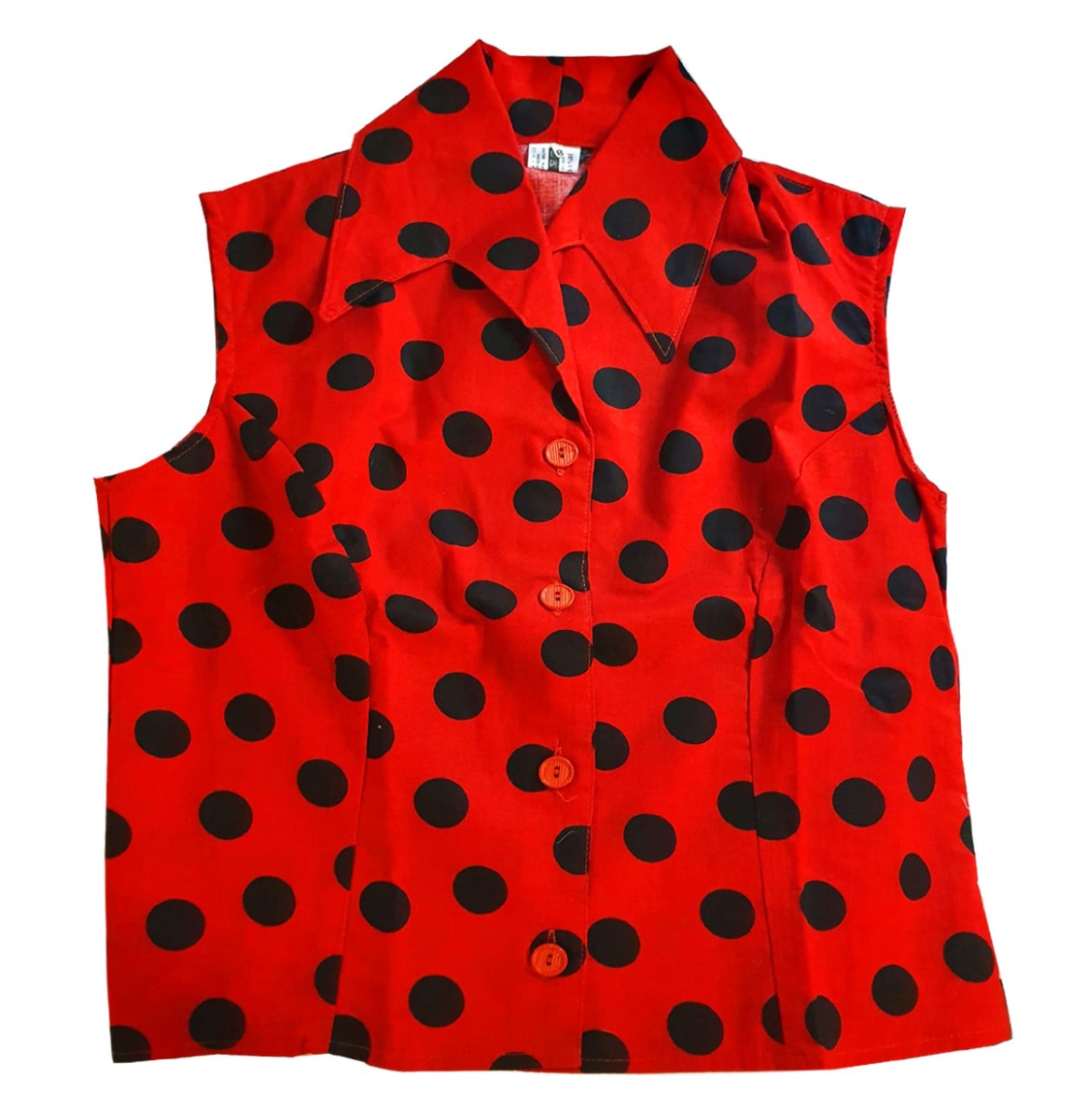 Top Polka Red / Black-46 (NL)/ 18 (UK) | 42% korting | Bennies Fifties