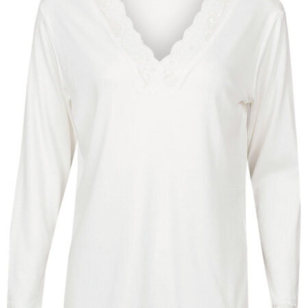 Top Rib Kant Wit | Fashionize