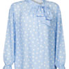 Top Strik Stippen Blauw | Fashionize