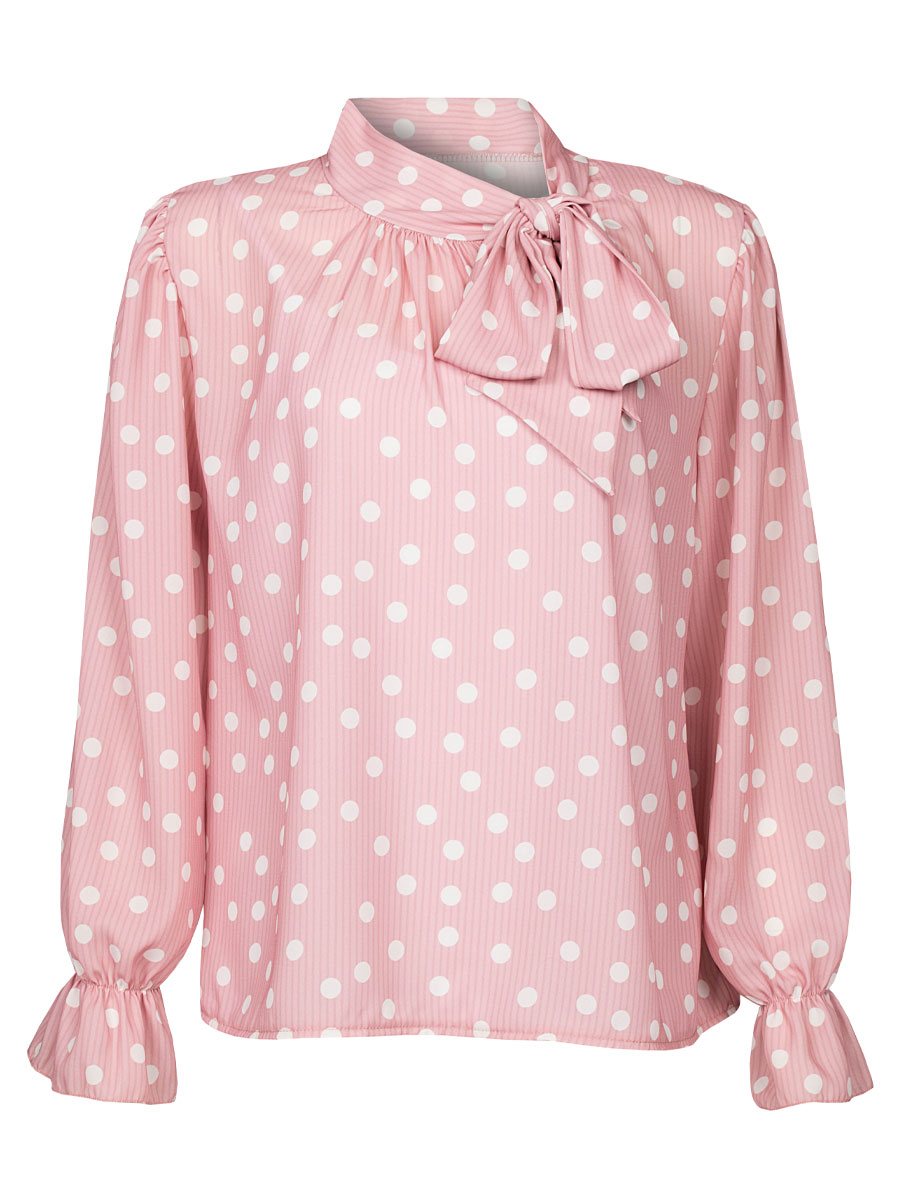 Top Strik Stippen Roze | Fashionize