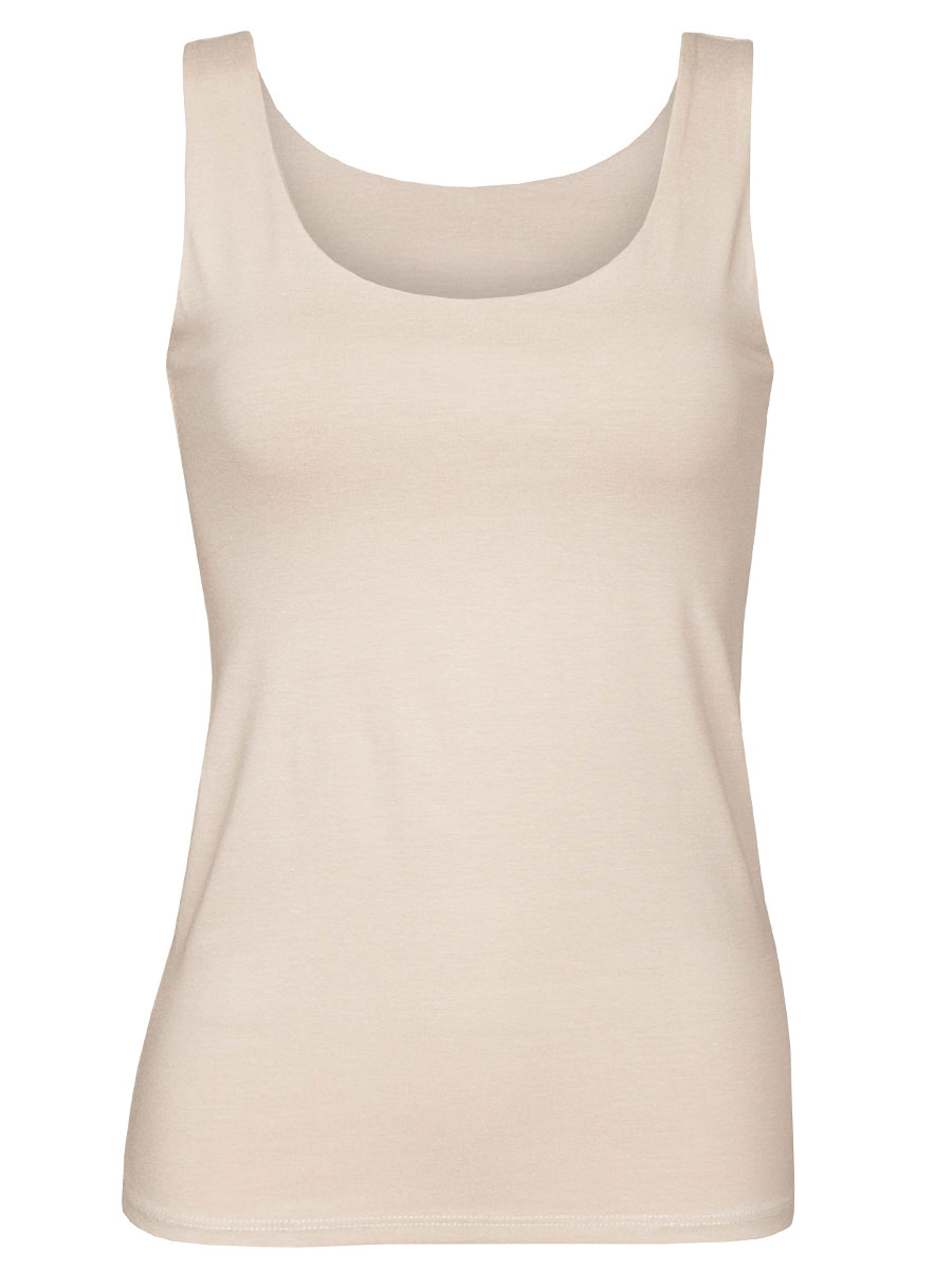 Top Viscose Beige | Fashionize