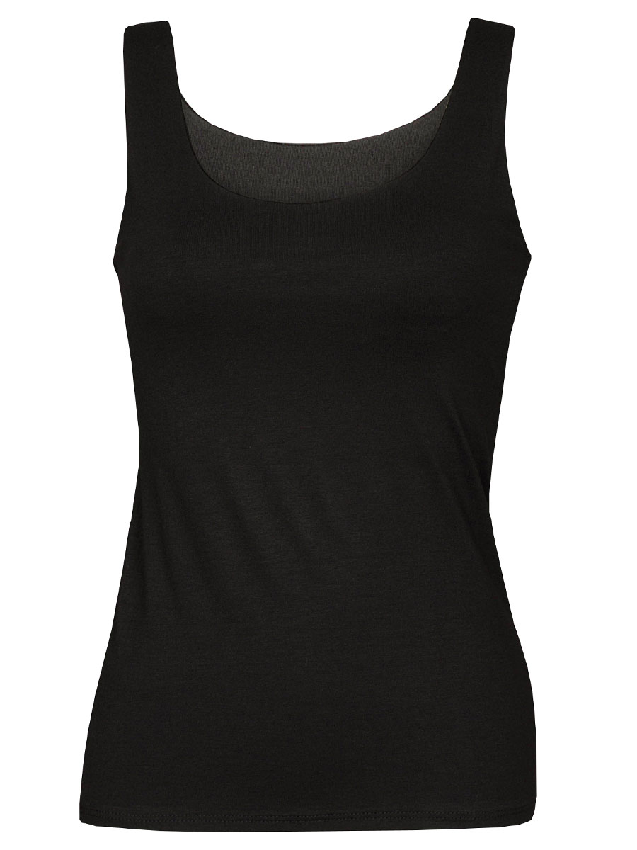 Top Viscose Zwart | Fashionize
