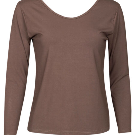 Top Viscose mw Bruin | Fashionize