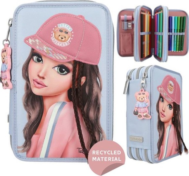 Topmodel 3-vaks Etui Met Applicatie Team Teddy | Top Model