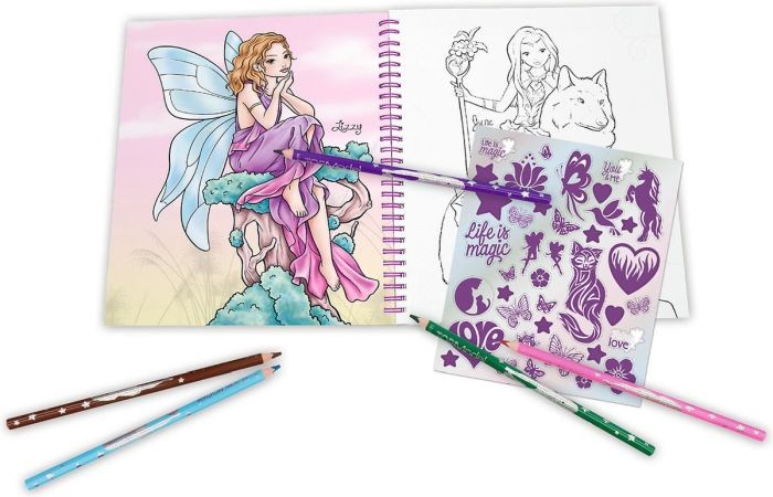 Topmodel Kleurboek Met Pailletten Fairy Love | Top Model