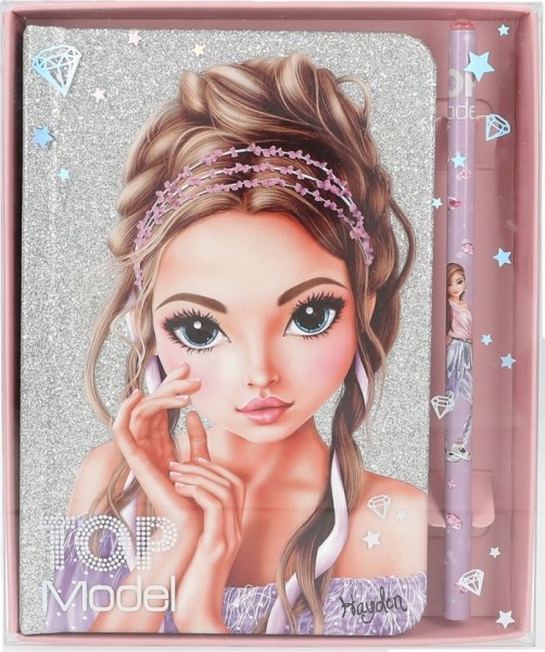 Topmodel Notitieboek Met Potlood Glitter Queen | Depesche