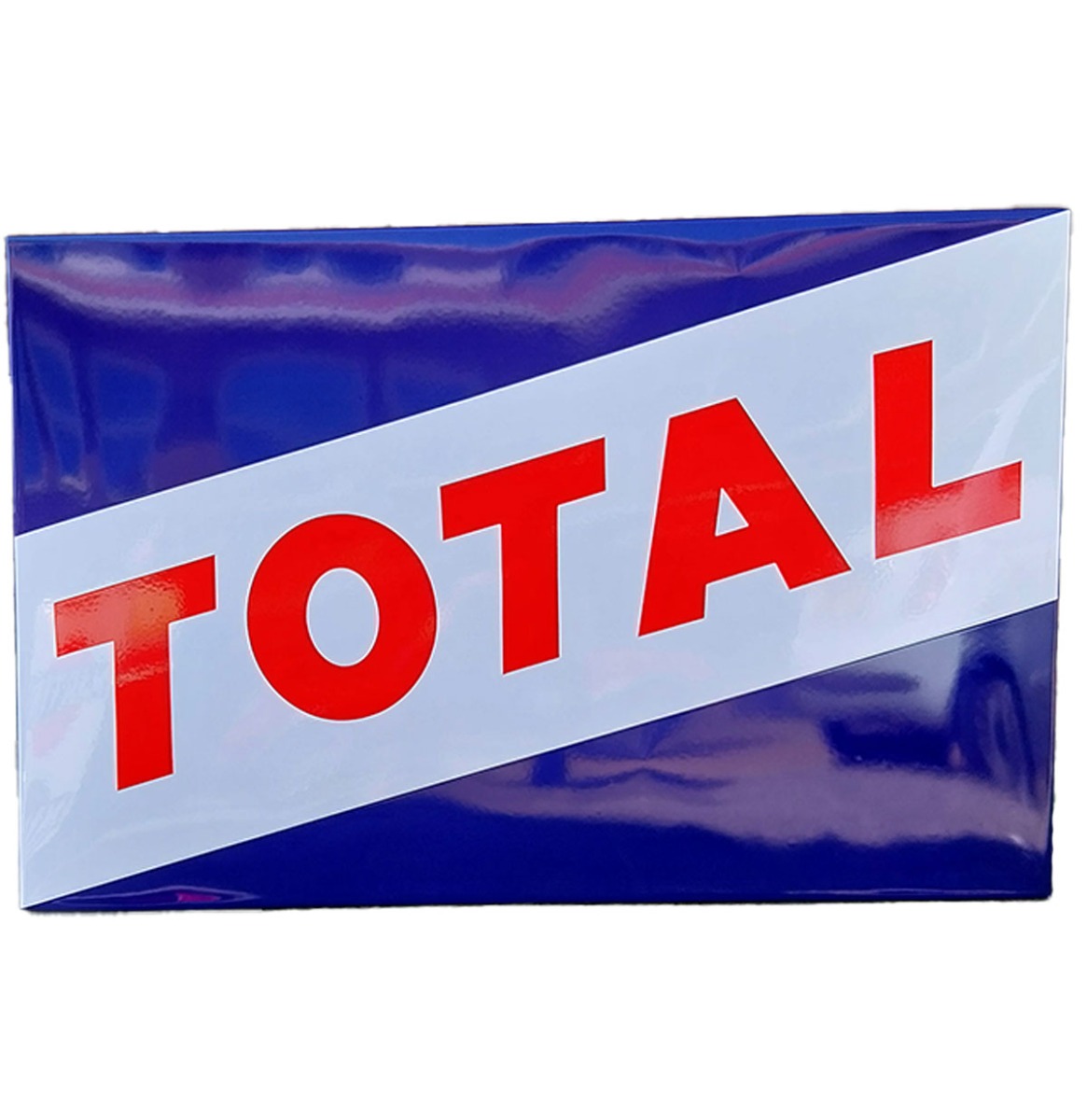 Total Logo Emaille Bord - 97 x 63cm | Fiftiesstore