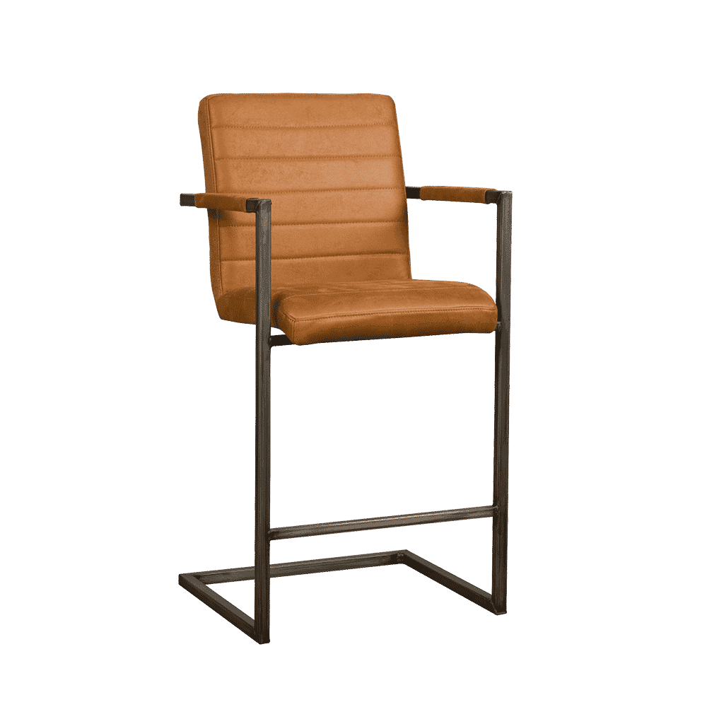 Tower Living Barkruk 'Rocca' kleur cognac