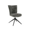 Tower Living Draaibare Eetkamerstoel 'Bardi' kleur Charcoal | Tower Living