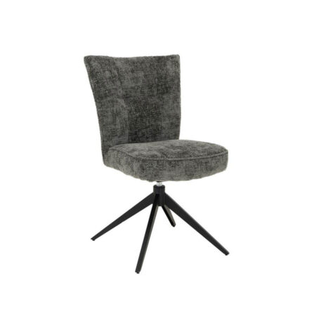 Tower Living Draaibare Eetkamerstoel 'Bardi' kleur Charcoal | Tower Living