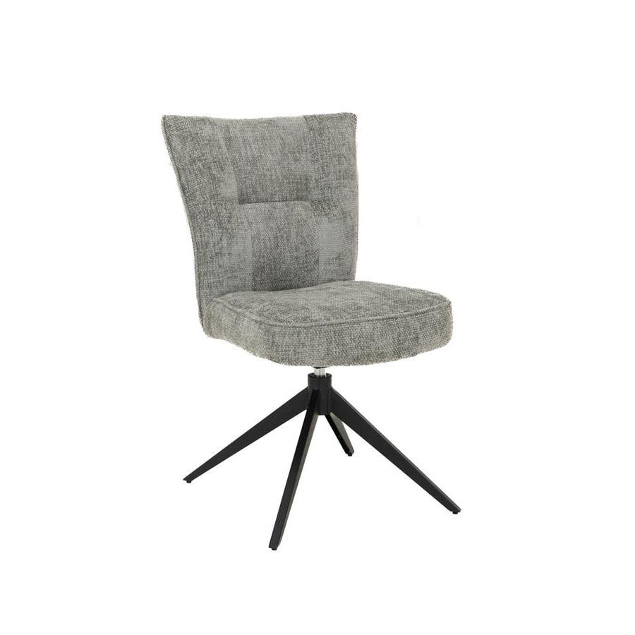 Tower Living Draaibare Eetkamerstoel 'Bardi' kleur Zilver | Tower Living