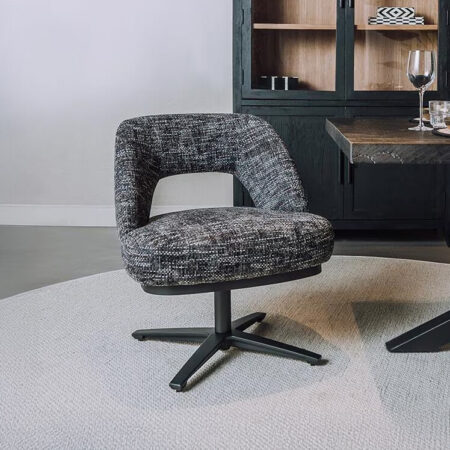 Tower Living Draaibare Eetkamerstoel 'Caldes' Lounge