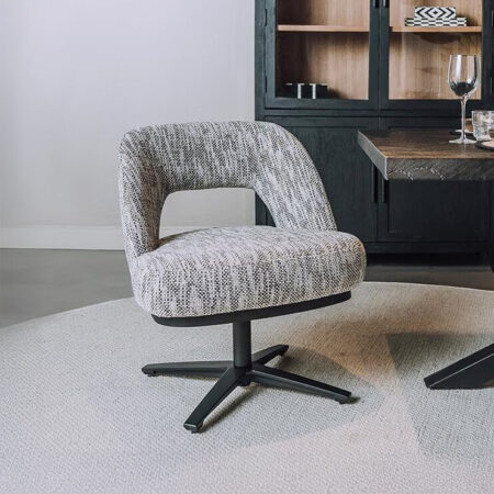 Tower Living Draaibare Eetkamerstoel 'Caldes' Lounge