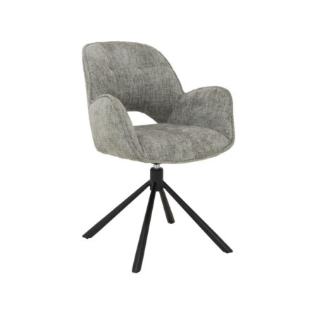 Tower Living Draaibare Eetkamerstoel 'Isola' kleur Zilver | Tower Living