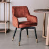 Tower Living Draaibare Eetkamerstoel 'Lenno' Velvet