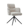 Tower Living Draaibare Eetkamerstoel 'Rumo' kleur Beige | Tower Living