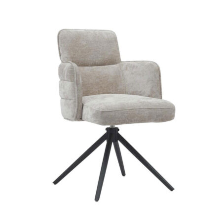 Tower Living Draaibare Eetkamerstoel 'Rumo' kleur Beige | Tower Living