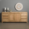 Tower Living Dressoir 'Corona' Teak met 2 deuren en 6 laden | Tower Living