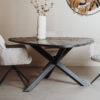 Tower Living Driehoekige Eettafel 'Trivero' Mangohout