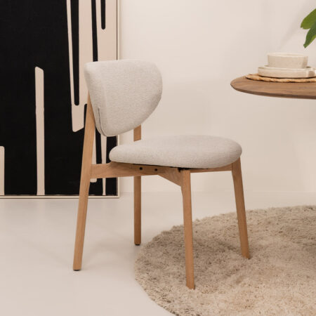 Tower Living Eetkamerstoel 'Pimonte' Bouclé