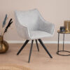 Tower Living Eetkamerstoel 'Riviera' kleur Lichtgrijs | Tower Living