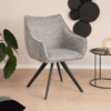 Tower Living Eetkamerstoel 'Riviera' kleur Middengrijs | Tower Living
