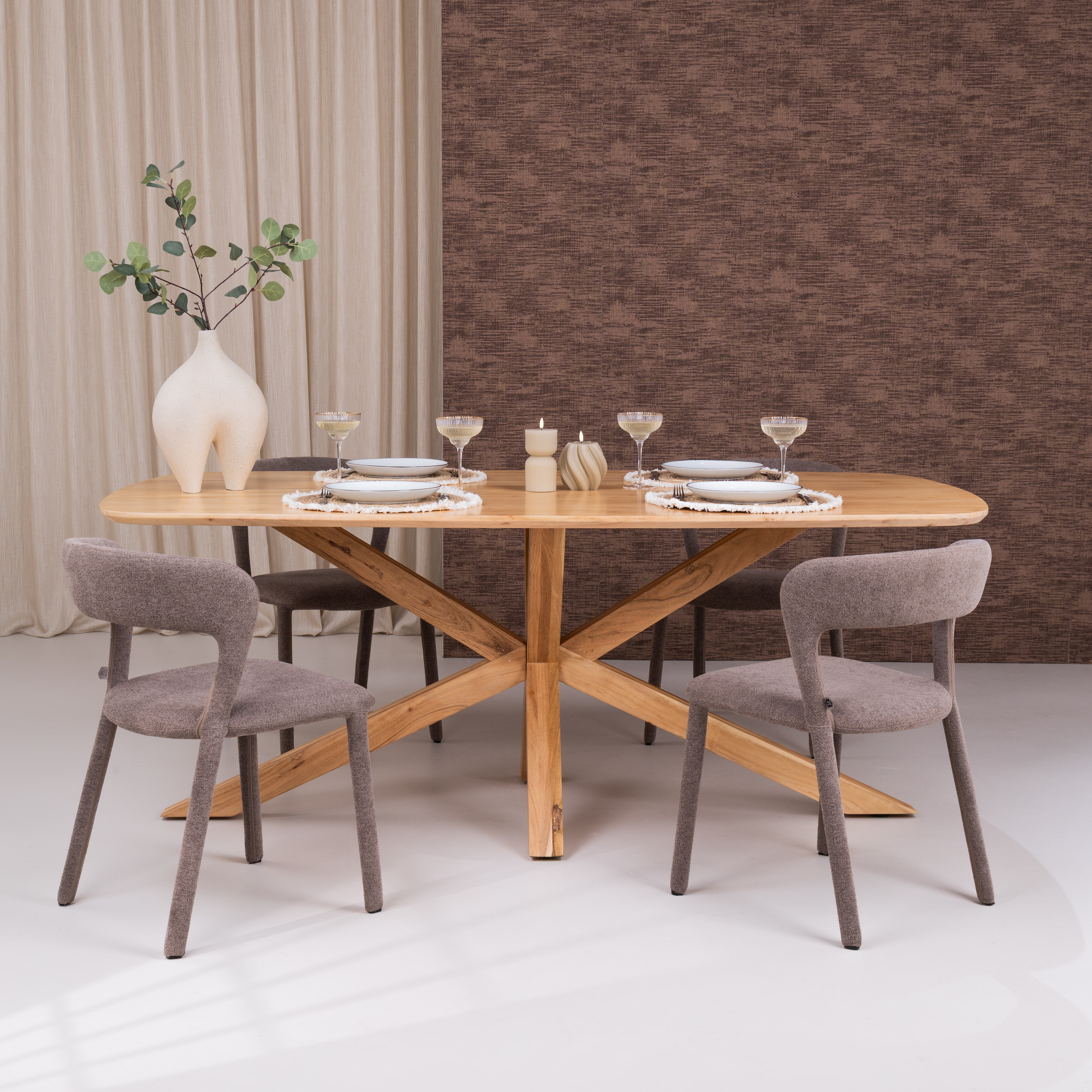 Tower Living Eettafel 'Crotone' Acaciahout