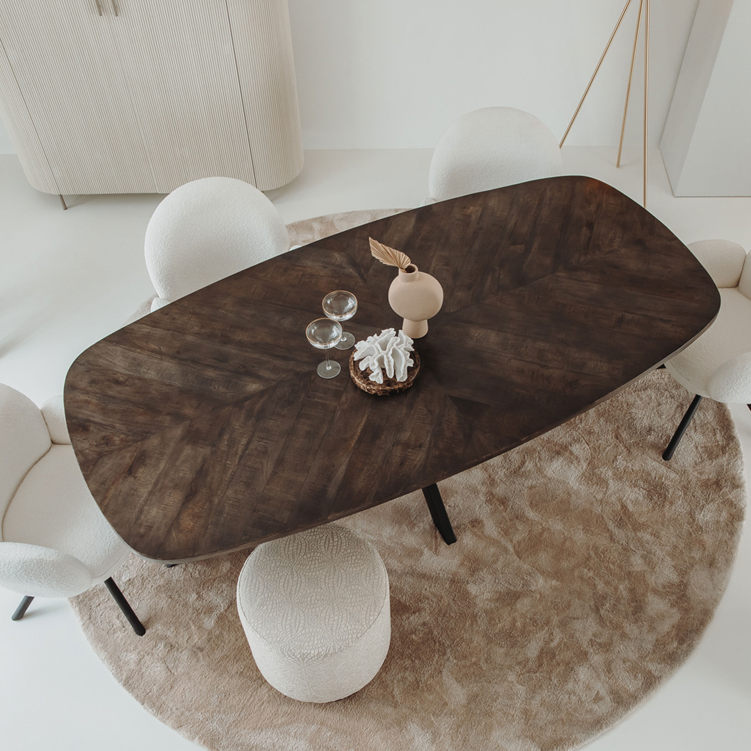Tower Living Eettafel 'Silvi' Deens ovaal