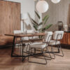 Tower Living Eettafel 'Taviano' Sheeshamhout