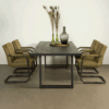 Tower Living Eettafel 'Ultimo' kleur Zwart