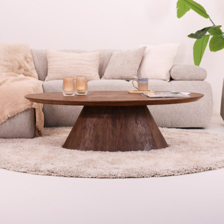 Tower Living Ovale Salontafel 'Premana' Mangohout
