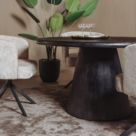 Tower Living Ronde Eettafel 'Asti' Mangohout