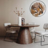 Tower Living Ronde Eettafel 'Premana' Mangohout