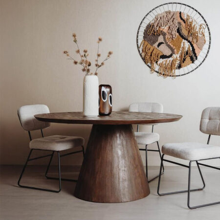 Tower Living Ronde Eettafel 'Premana' Mangohout