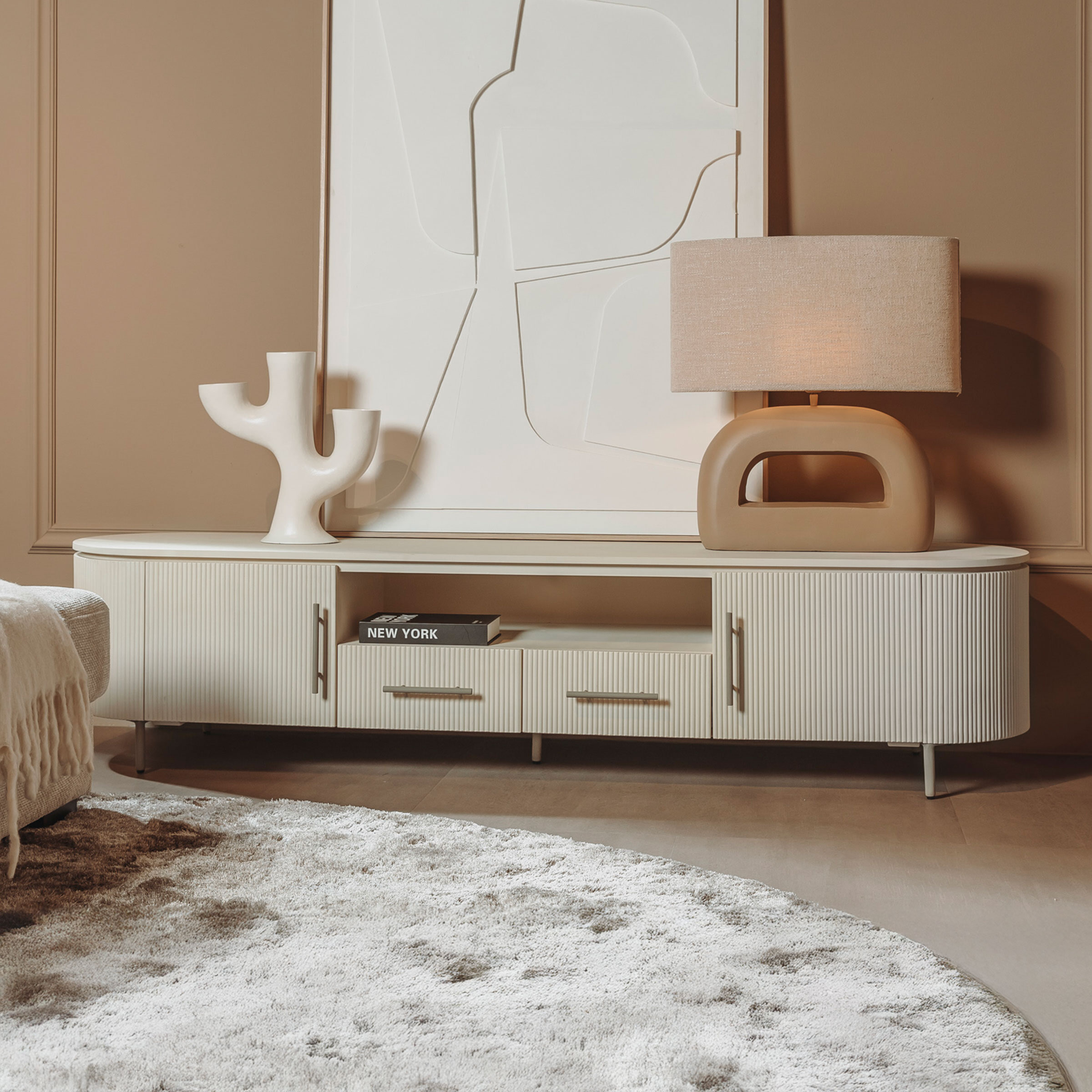 Tower Living TV-meubel 'Corbetta' Minerale cement finish