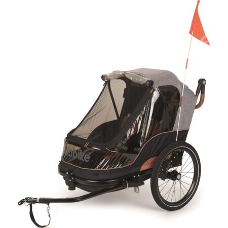 Trailer 2 in 1 Fietskar Grijs | Bobike