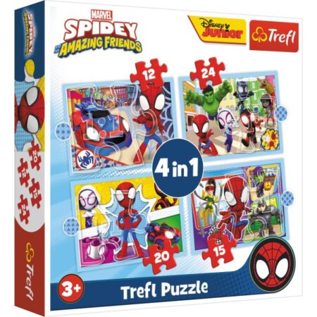 Trefl Puzzel Spidey And Friends 4 In 1 | Trefl