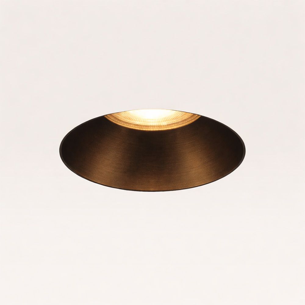 Trimless Inbouwspot Junaro Bronzo - Stucspot - Inbouwdiepte 100mm - GU10-fitting - IP20 voor binnen - Brons - Met doorlusbedrading | LUSENZ