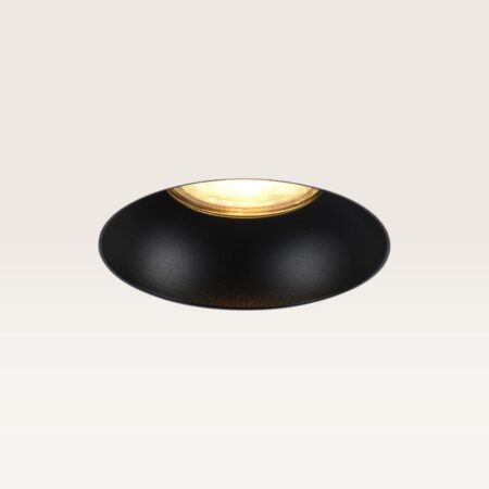 Trimless Inbouwspot Junaro nero - Inbouwdiepte 100mm - GU10-fitting - IP20 voor binnen - Zwart - Met doorlusbedrading | LUSENZ