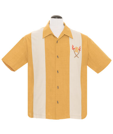 Tropical Itch Shirt Mustard-XL | Steady Clothing