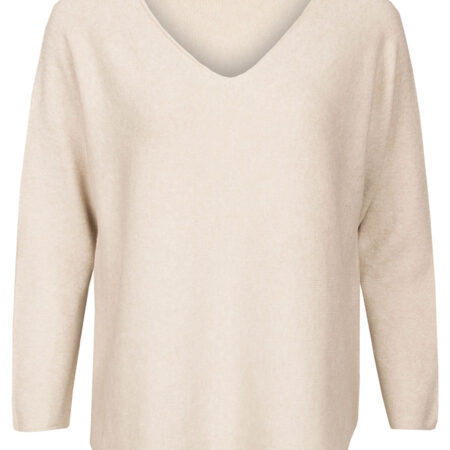Trui Fijn Gebreid Beige | Fashionize