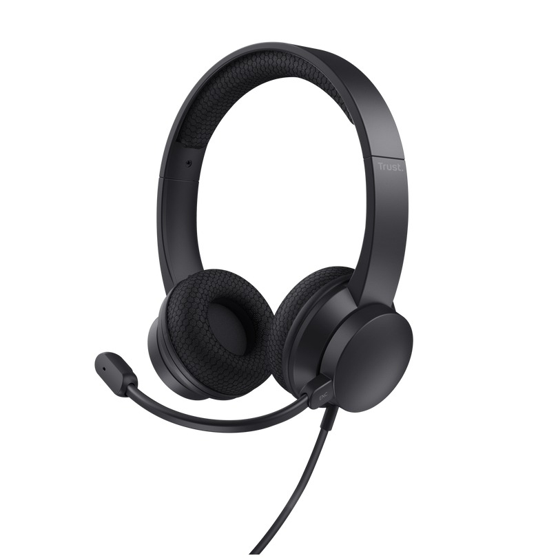 Trust Ayda ENC-headset voor pc (USB) Headset Zwart | Trust