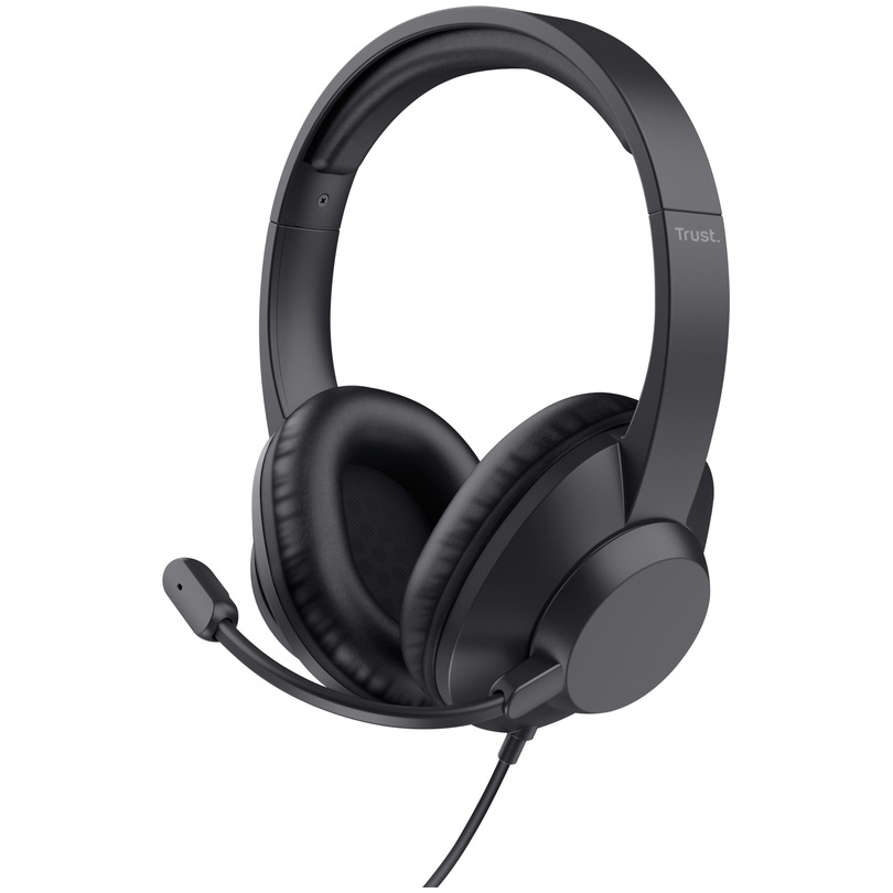 Trust Ayda Max Headset USB Headset Zwart | Trust
