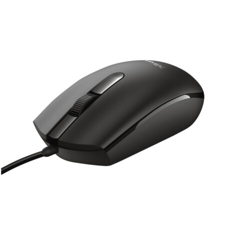 Trust BASI WIRED MOUSE Muis Zwart | Trust