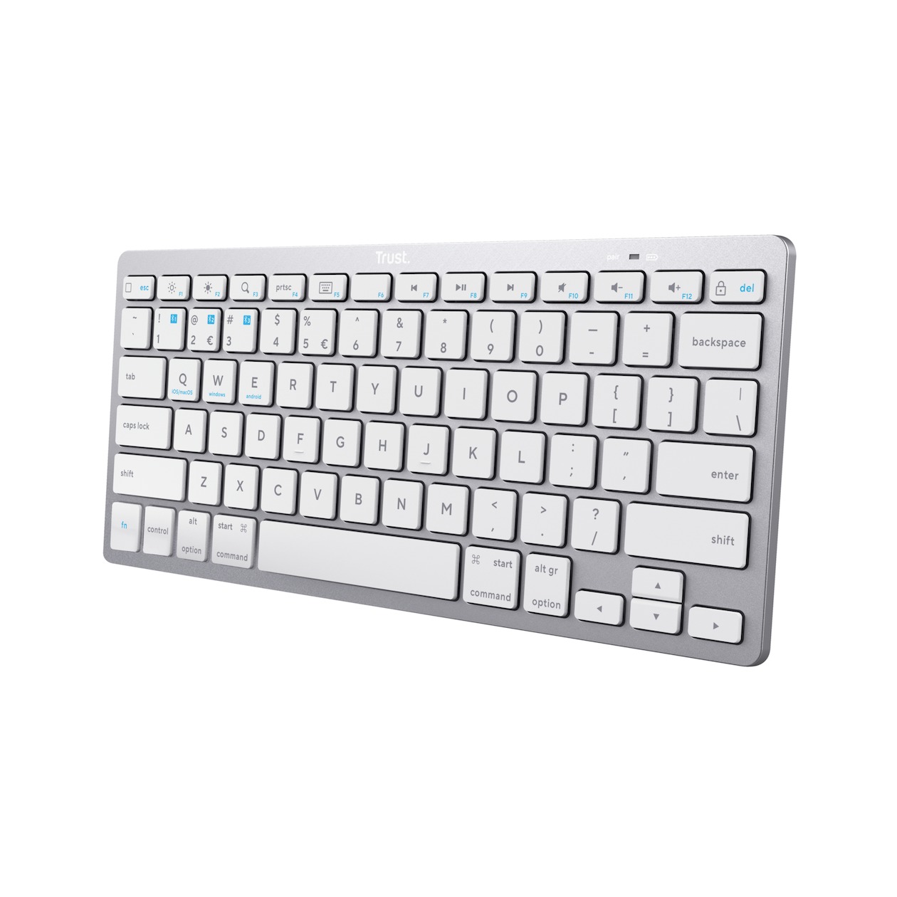 Trust Basics bluetooth Keyboard US Toetsenbord Zilver | Trust